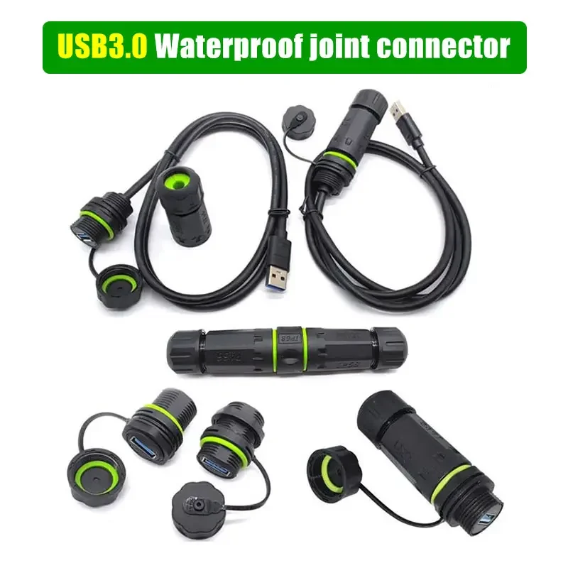 Outdoor Power Outlet Waterproof - IP68 USB 3.0 Panel Type Plug
