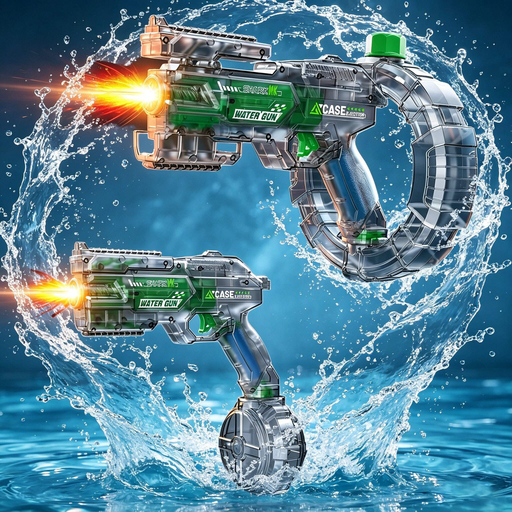 Outdoor Power Wash - Large capacity electric water guns, powerful,