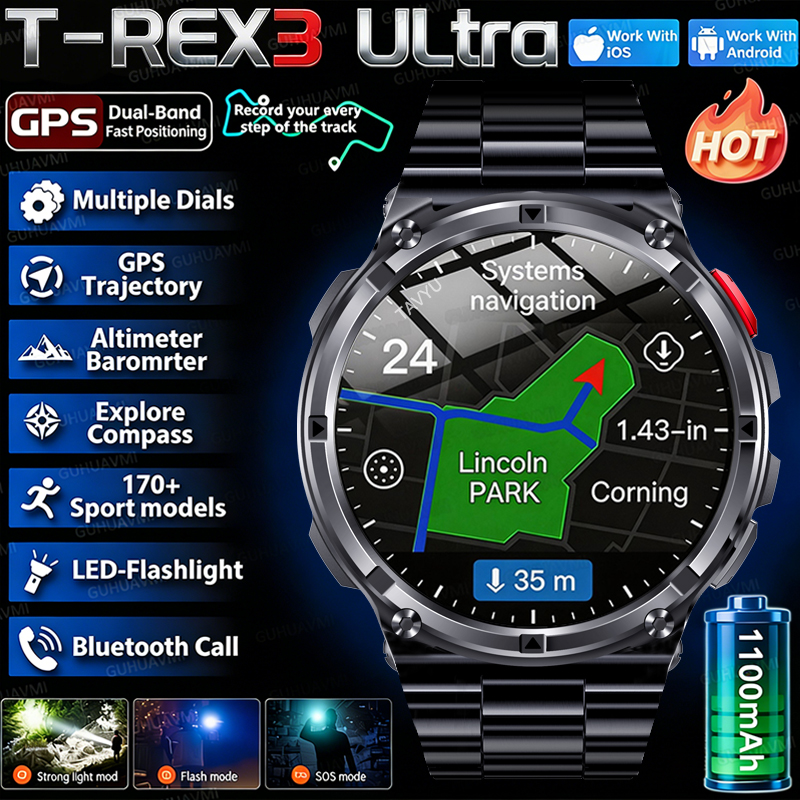 Outdoor Power Monitor - 2026 New T-Rex3 Pro 1100mAh Battery