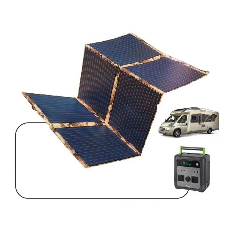 Outdoor Power Module - Foldable Monocrystalline Solar Panel, 60W To