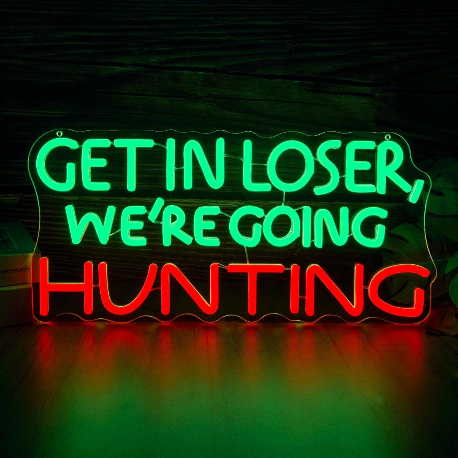 Outdoor Power Garage - Funny Hunting Neon Sign LED Light