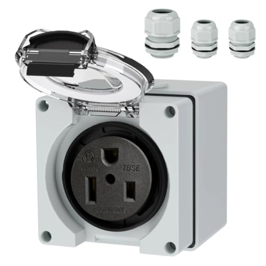 Outdoor Power Receptacle Box - 50 Amp Power Outlet Box, NEMA
