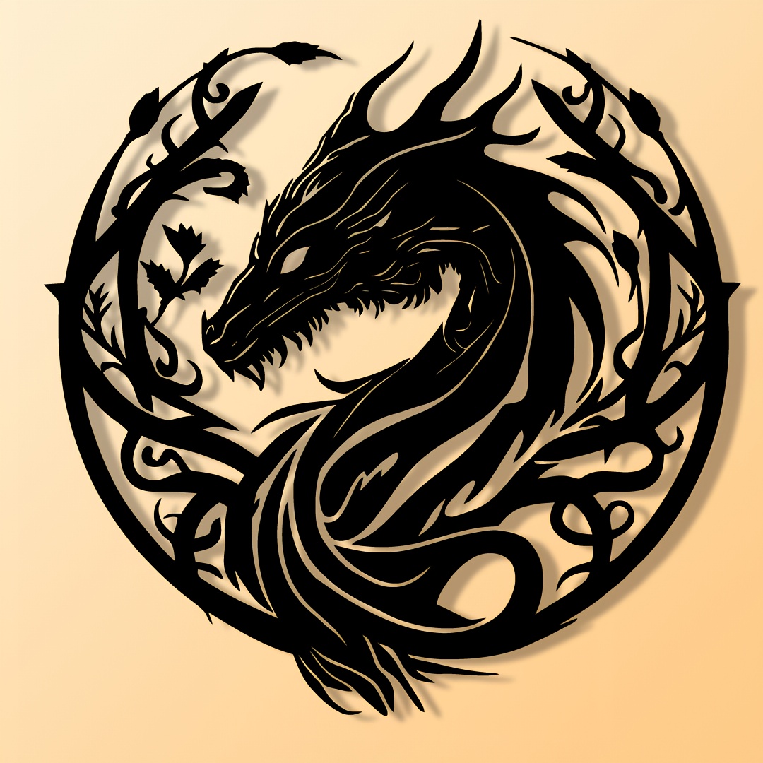 Ancient Zodiac Dragon Wall Art - Outdoor Power Garage incelemesi ve fiyatı