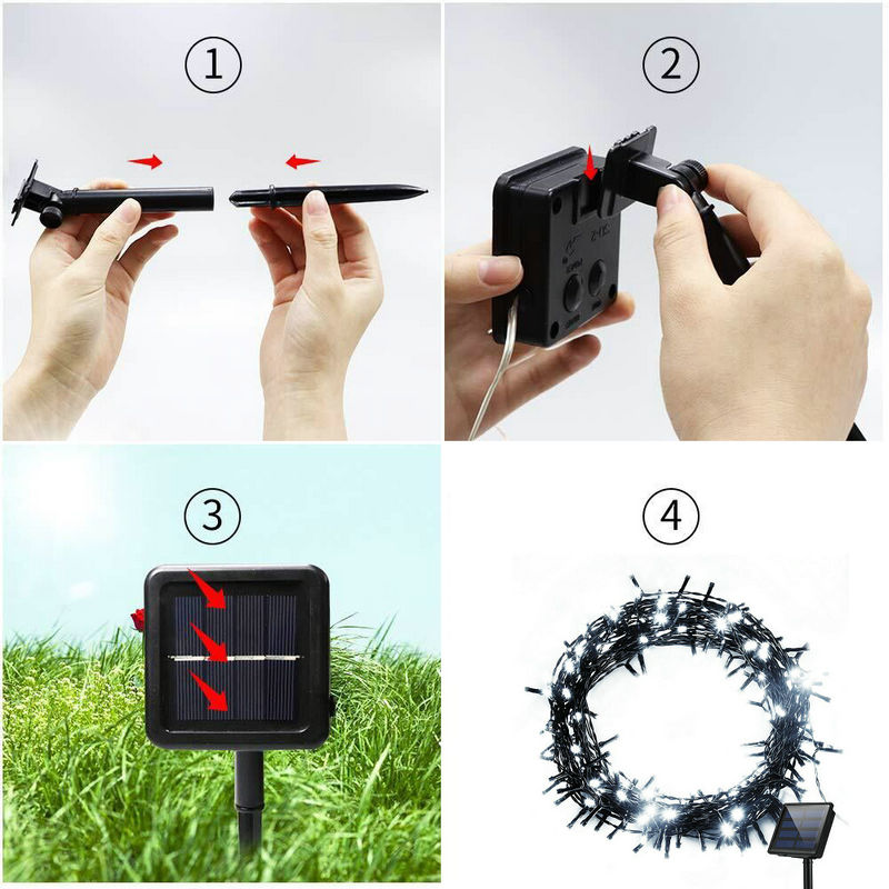 Solar Powered Fairy string Lig - Outdoor Power For Xmas Lights incelemesi ve fiyatı
