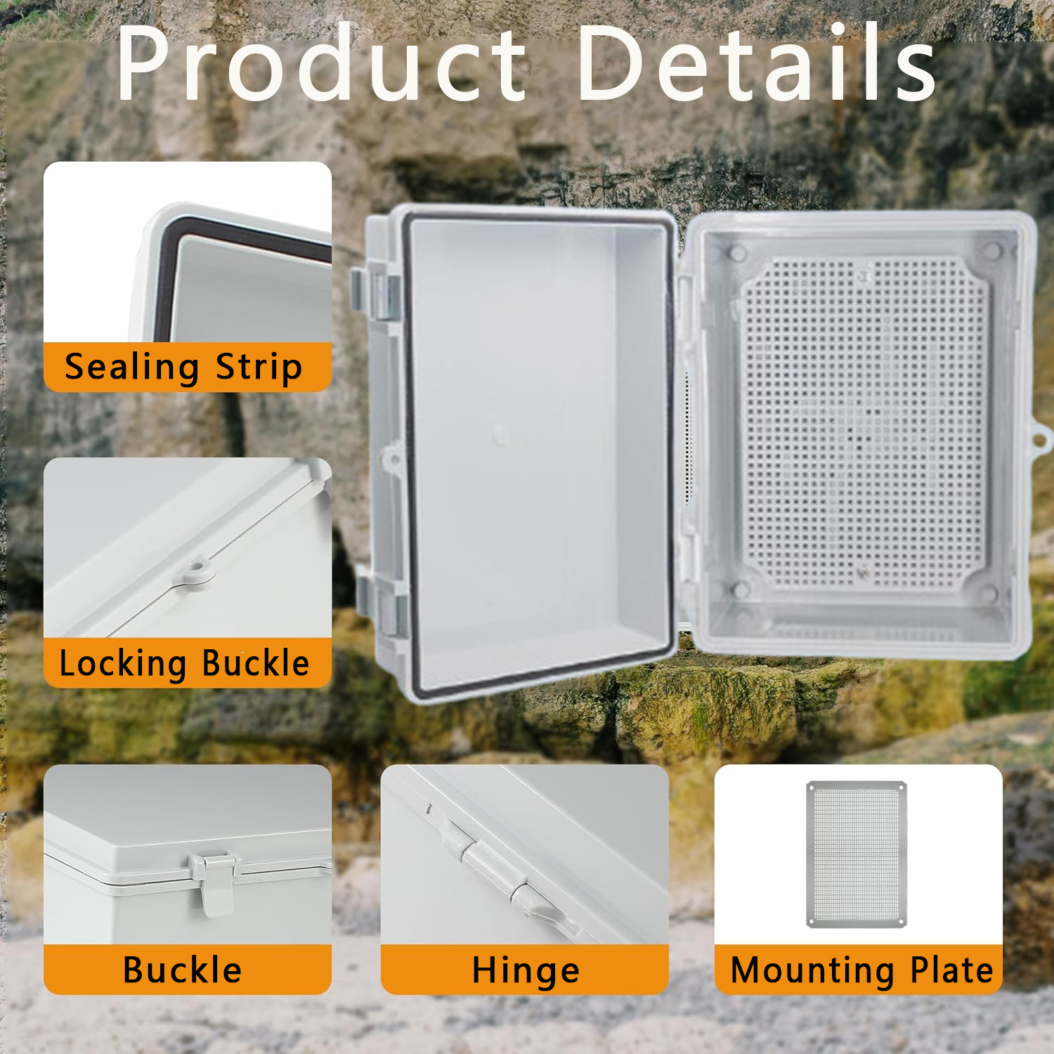 Ip66 Abs Pc Hinged Plastic Enc - Outdoor Power Wash incelemesi ve fiyatı