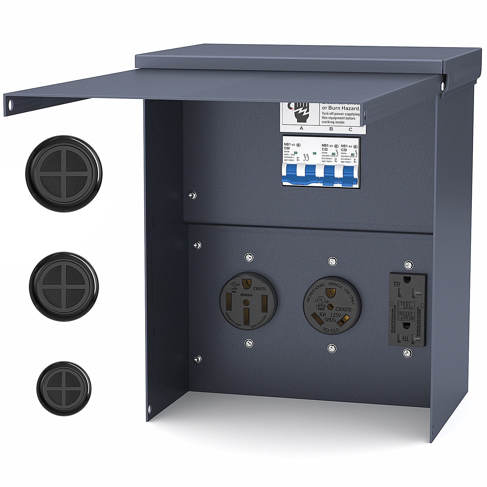 Weatherproof Outdoor RV Recept - Outdoor Power Receptacle Box incelemesi ve fiyatı