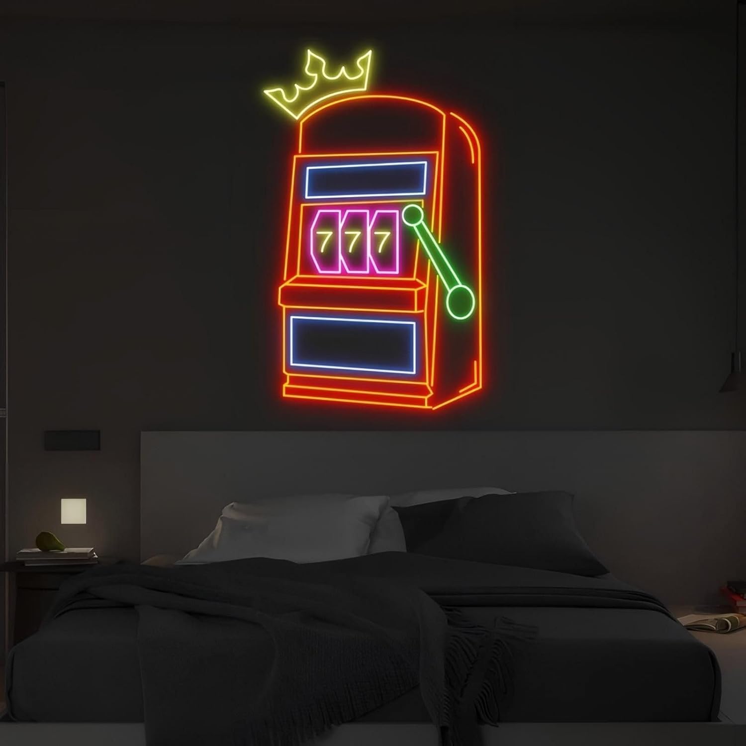 Slot Machine Neon Sign Game Ic - Outdoor Power Garage incelemesi ve fiyatı