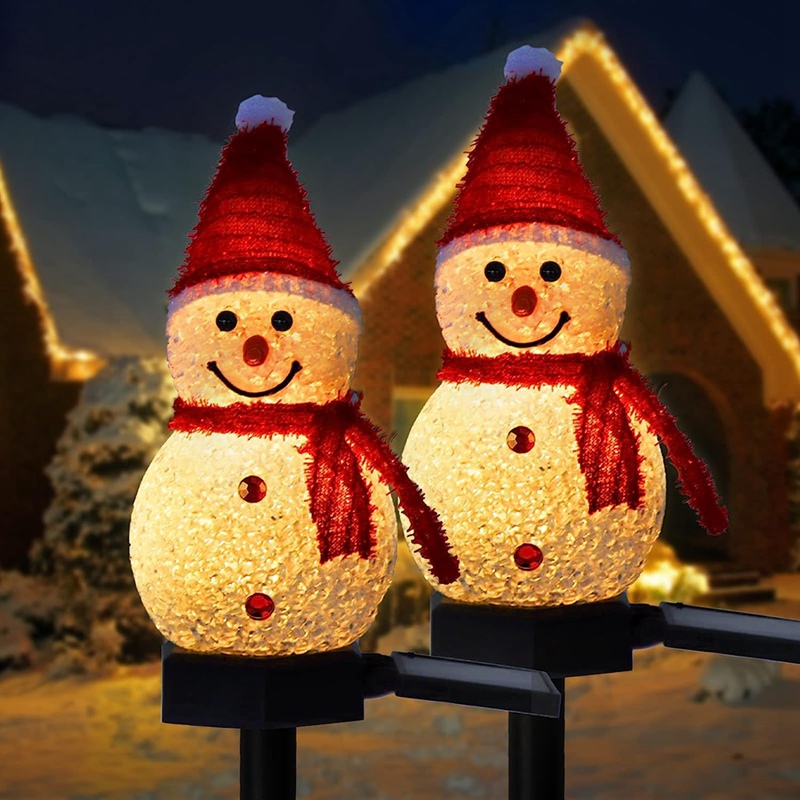 LED Snowman Solar Garden Light - Outdoor Power For Xmas Lights incelemesi ve fiyatı