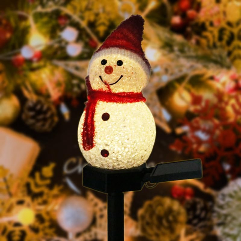 LED Snowman Solar Garden Light - Outdoor Power For Xmas Lights incelemesi ve fiyatı