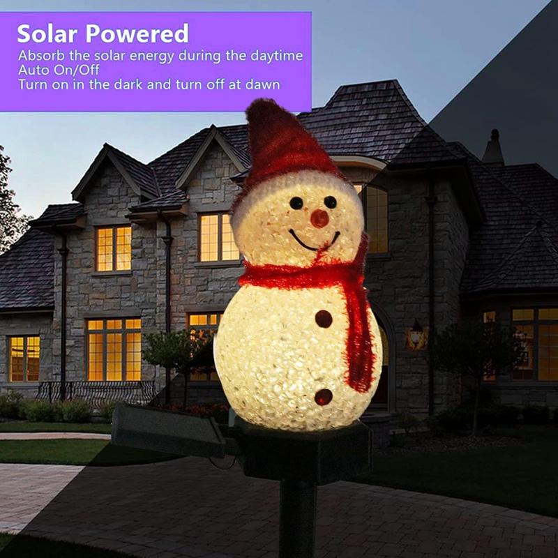 LED Snowman Solar Garden Light - Outdoor Power For Xmas Lights incelemesi ve fiyatı