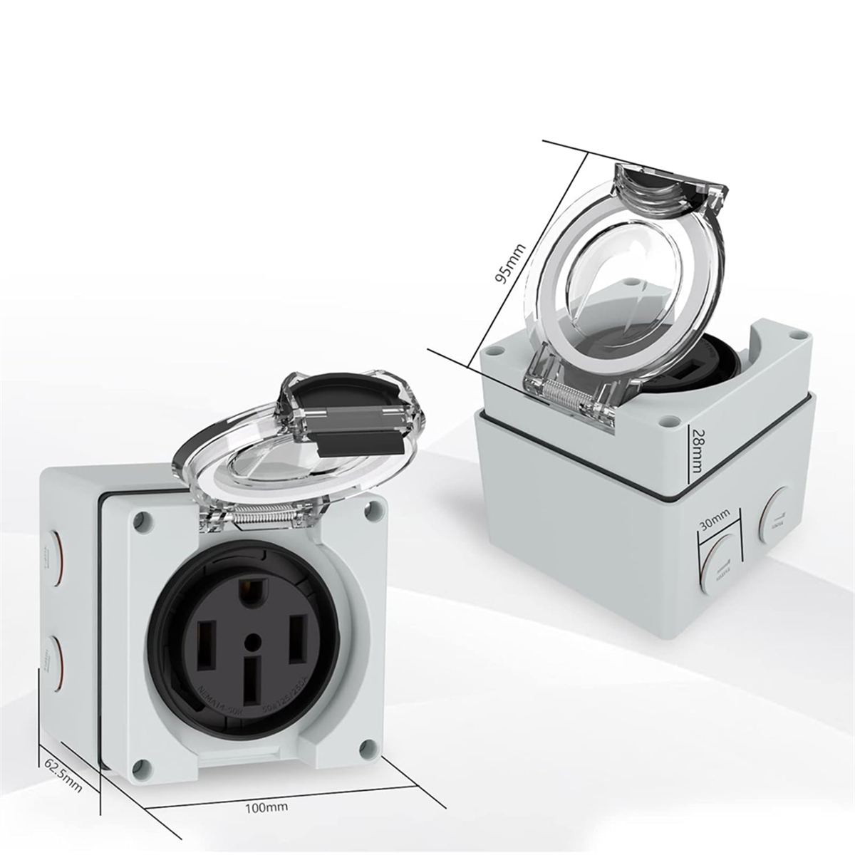 TFBC 50Amp Power Outlet Box,12 - Outdoor Power Receptacle Box incelemesi ve fiyatı