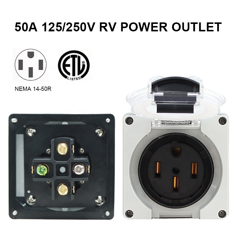 50 Amp Generator RV Power Inle - Outdoor Power Receptacle Box incelemesi ve fiyatı