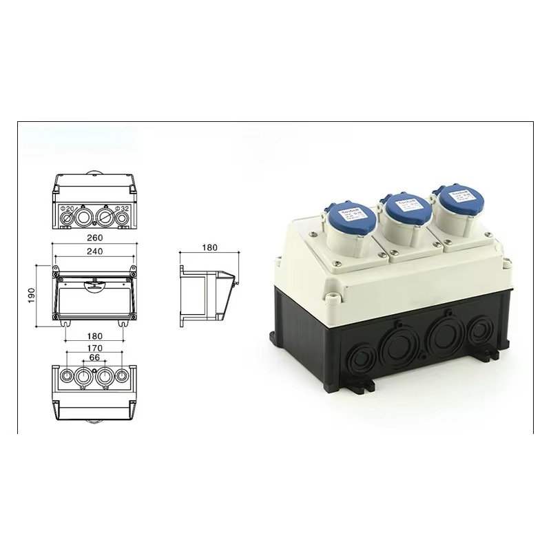 32A IP65 waterproof outdoor pl - Outdoor Power Distribution Board incelemesi ve fiyatı