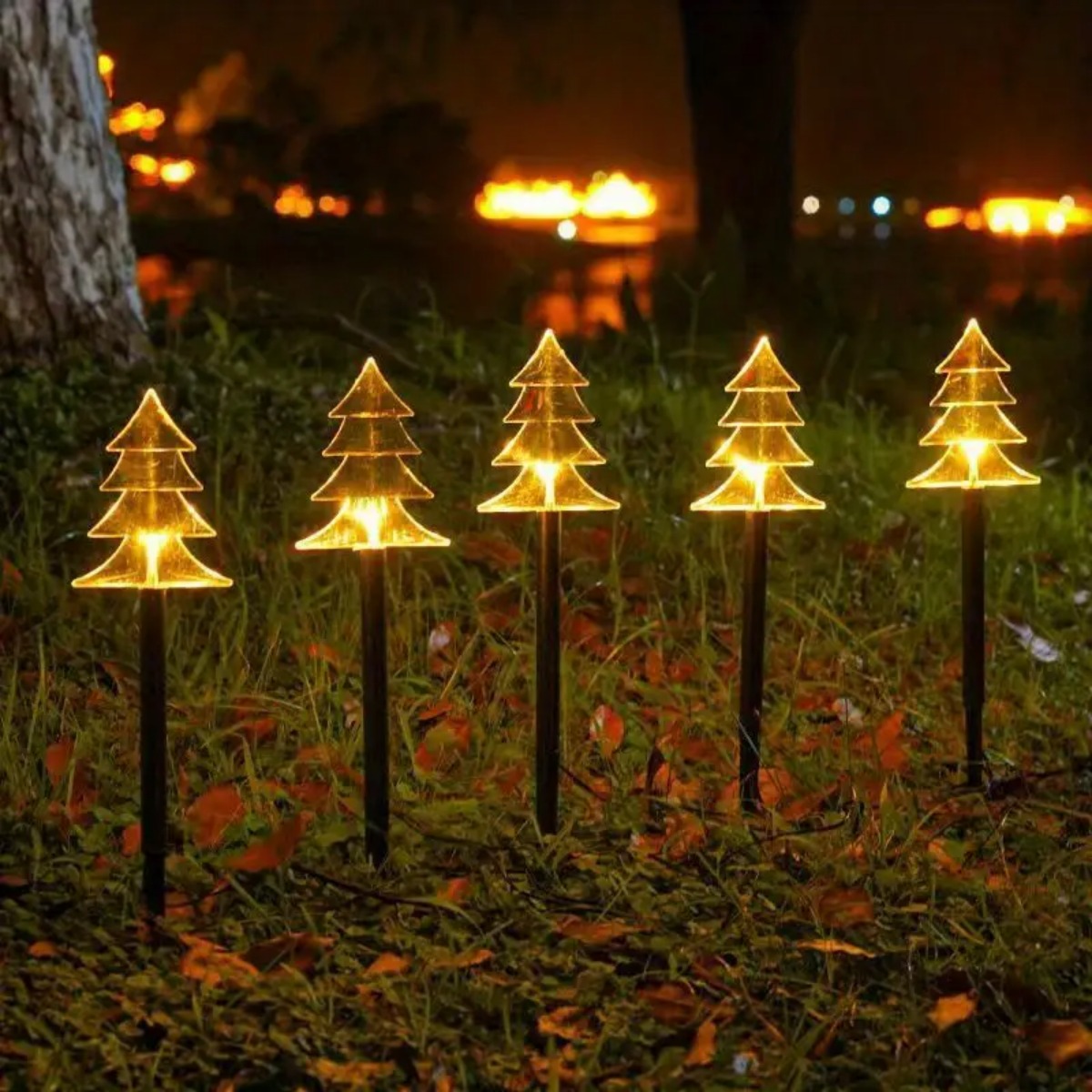 5Pcs Christmas Pathway Lights  - Outdoor Power For Xmas Lights incelemesi ve fiyatı