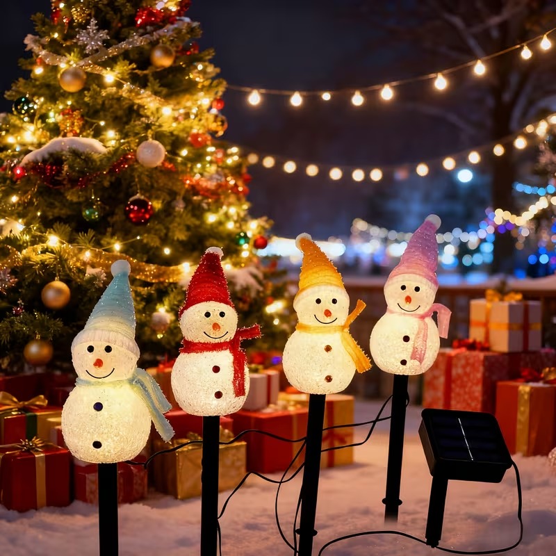 1-4PCS Christmas Solar Powered - Outdoor Power For Christmas Lights incelemesi ve fiyatı