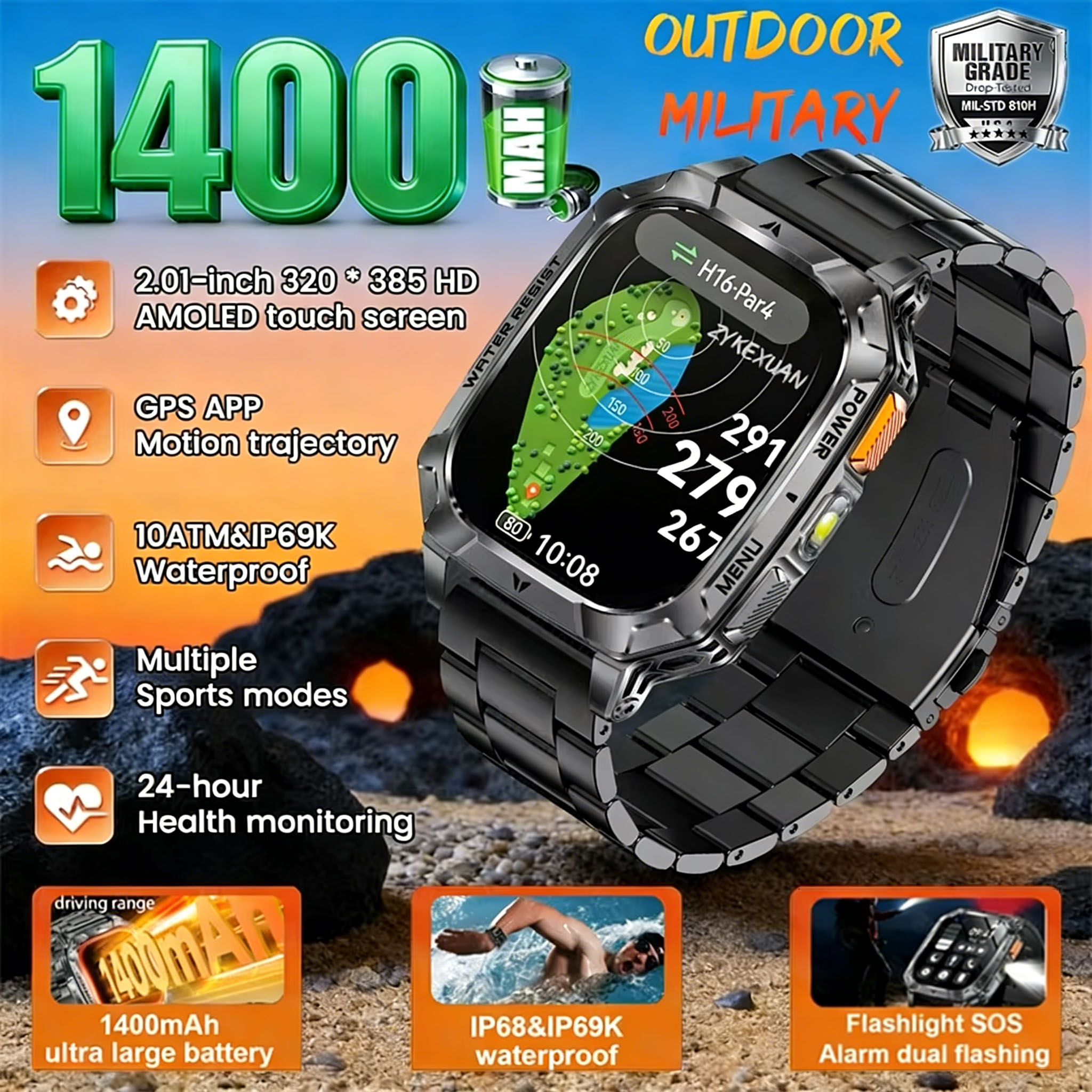 New 2026 Smartwatch Sports HD  - Outdoor Power Monitor incelemesi ve fiyatı