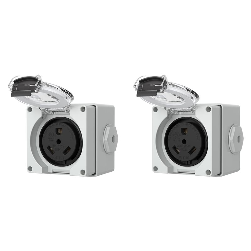 2X 30Amp Power Outlet Box,125V - Outdoor Power Receptacle Box incelemesi ve fiyatı