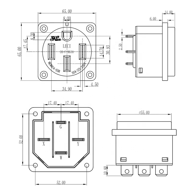 NEMA 14-50R Receptacle 50 Amp  - Outdoor Power Receptacle Box incelemesi ve fiyatı