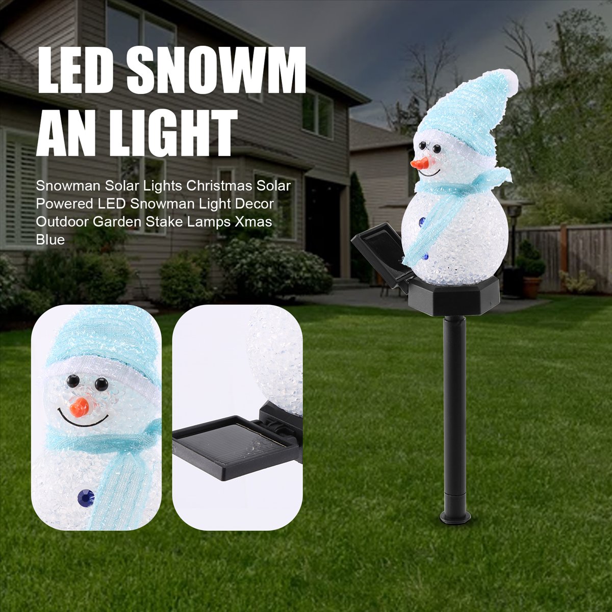 Carefree- Snowman Solar Lights - Outdoor Power For Xmas Lights incelemesi ve fiyatı