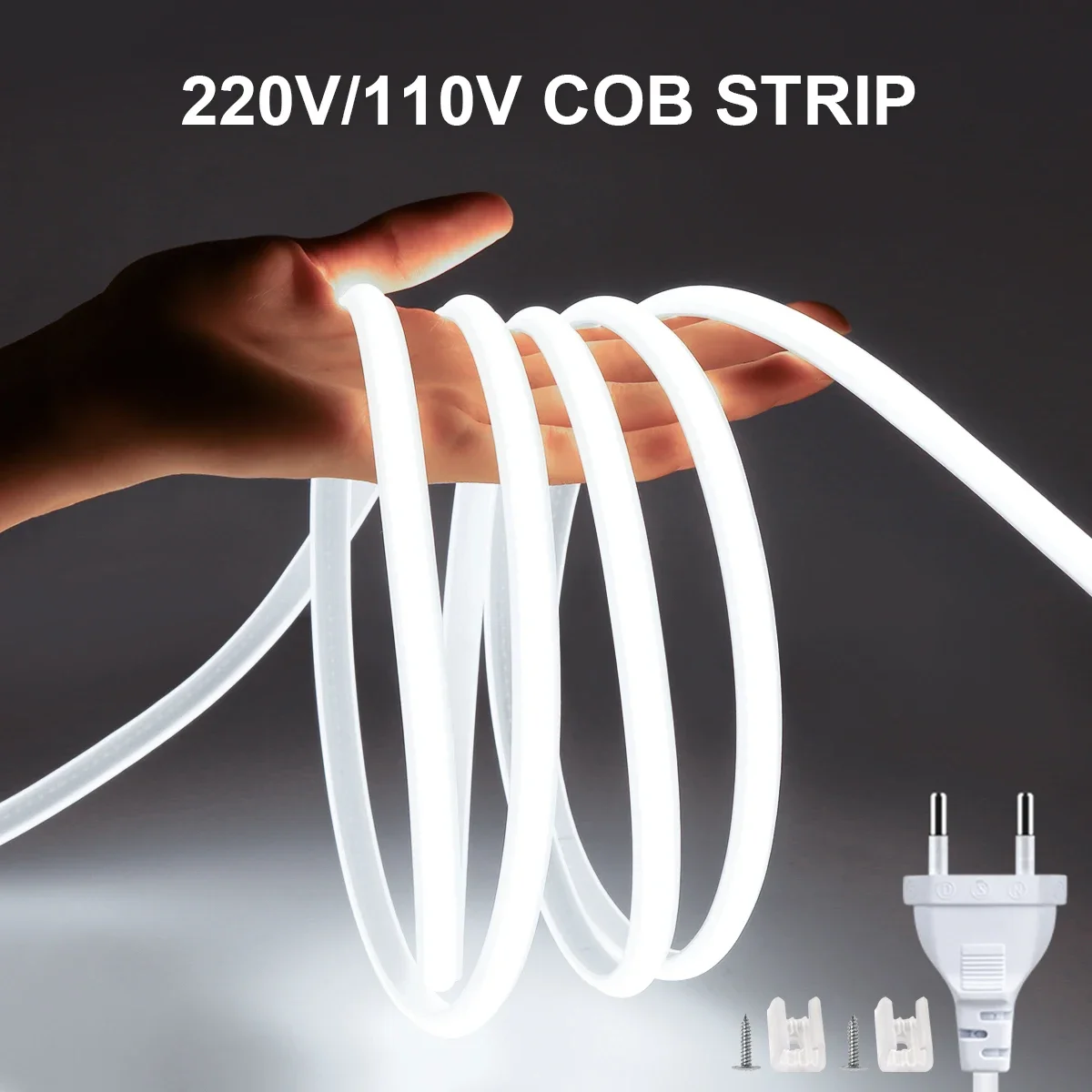 1M-35M 220V 110V COB LED Strip - Outdoor Power Vac incelemesi ve fiyatı
