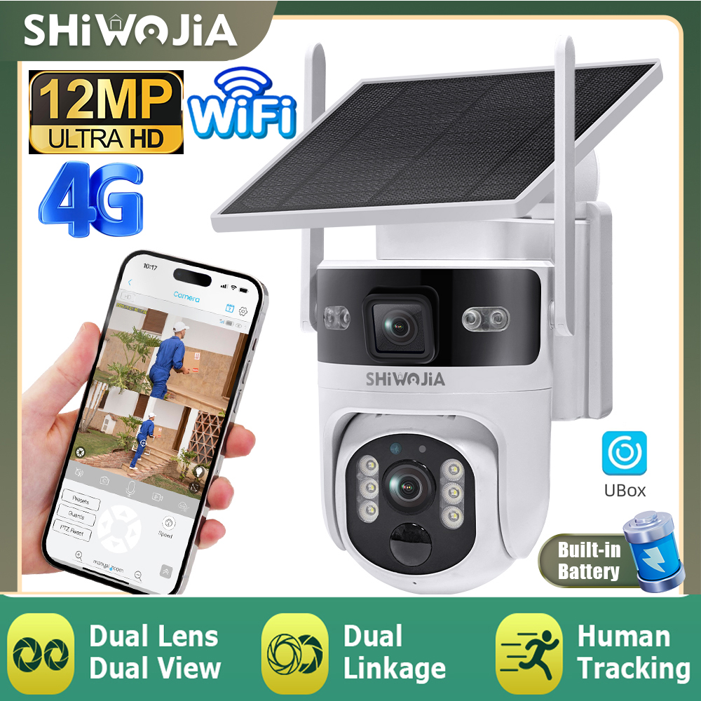 SHIWOJIA 4G LTE Solar Security - Outdoor Power Monitor incelemesi ve fiyatı