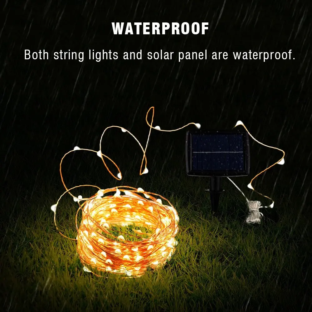 Solar String Fairy Lights 12m  - Outdoor Power For Christmas Lights incelemesi ve fiyatı