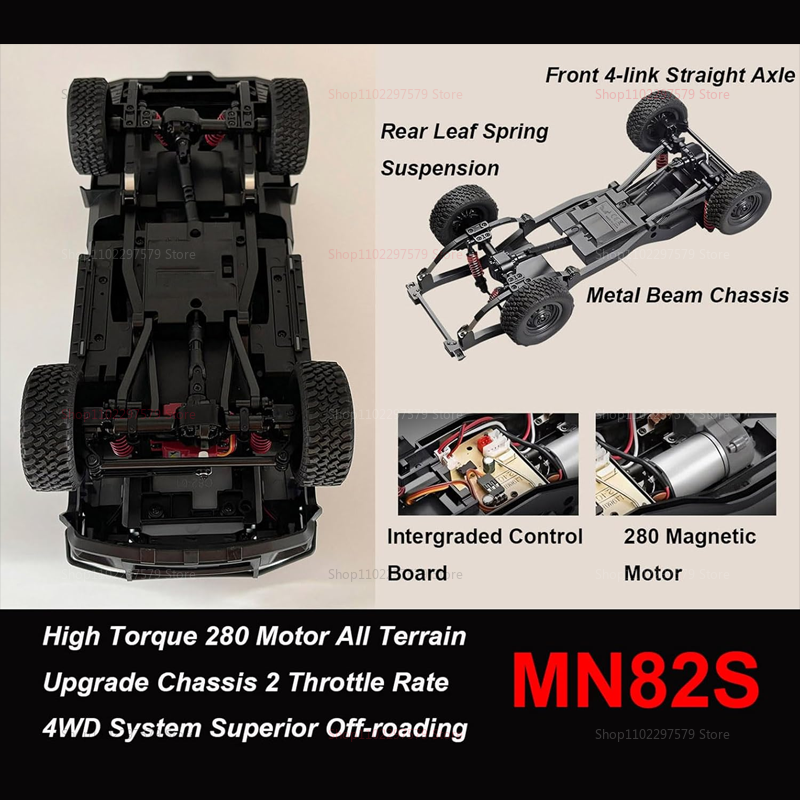 RC Crawler MN82S 1/12 Full Sca - Outdoor Power Brush incelemesi ve fiyatı