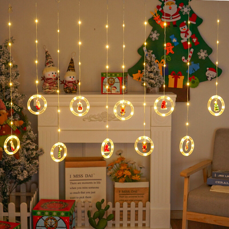 Christmas LED Curtain Lights U - Outdoor Power For Xmas Lights incelemesi ve fiyatı