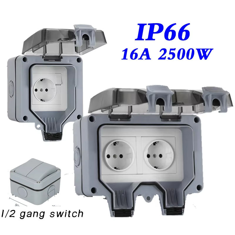 EU KR Outdoor Wall Waterproof  - Outdoor Power Outlet Waterproof incelemesi ve fiyatı