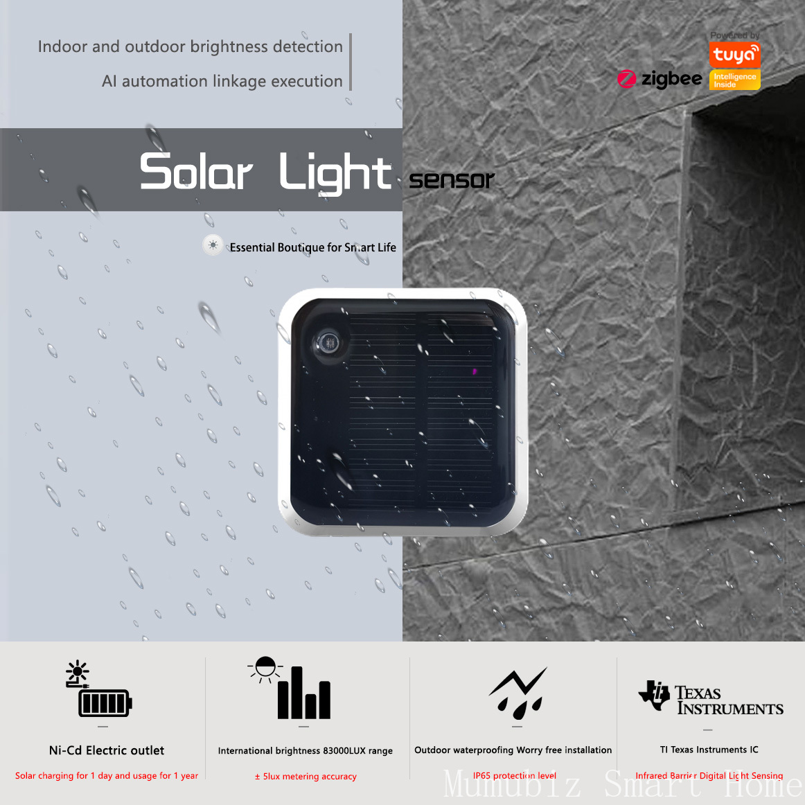 Tuya Zigbee Solar Light Sensor - Outdoor Power Monitor incelemesi ve fiyatı