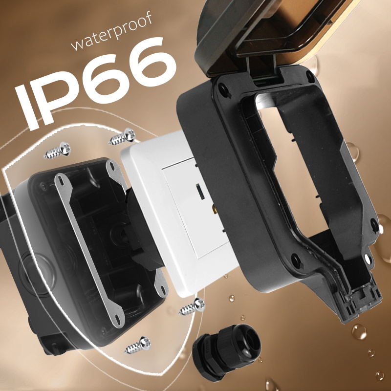 Avoir IP66 Wall Waterproof Soc - Outdoor Power Outlet Waterproof incelemesi ve fiyatı