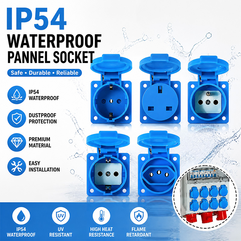 IP54 16A Waterproof Industrial - Outdoor Power Outlet Waterproof incelemesi ve fiyatı