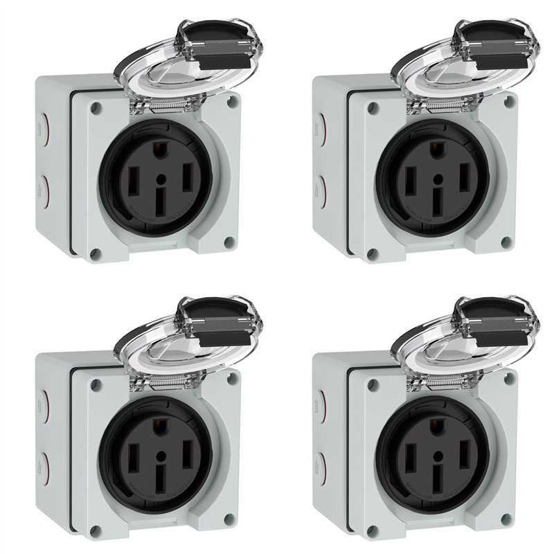 AS60-4X 50Amp Power Outlet Box - Outdoor Power Receptacle Box incelemesi ve fiyatı