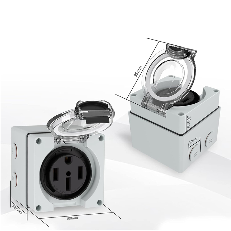 AS60-4X 50Amp Power Outlet Box - Outdoor Power Receptacle Box incelemesi ve fiyatı
