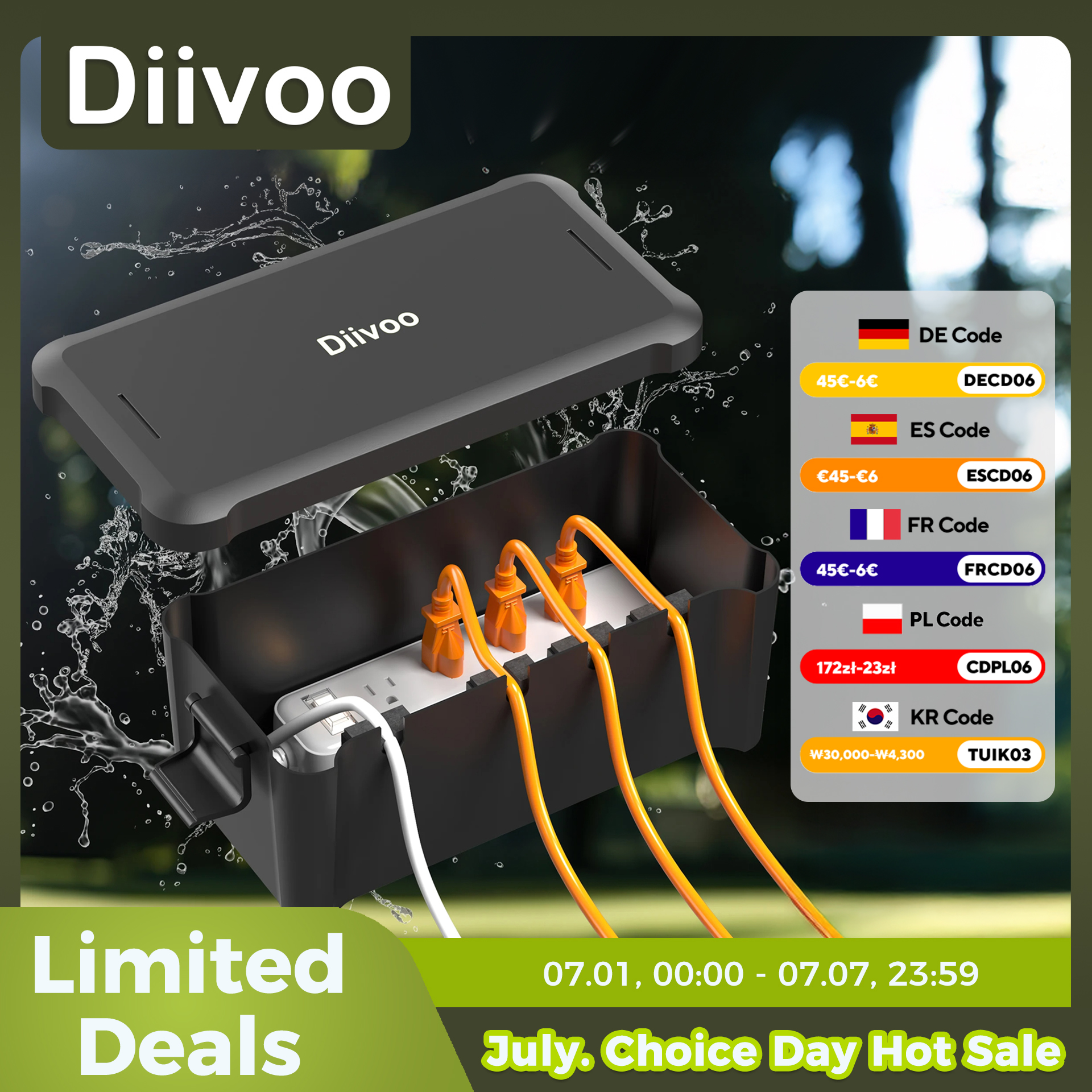 Diivoo Outdoor Waterproof Elec - Outdoor Power Outlet Waterproof incelemesi ve fiyatı