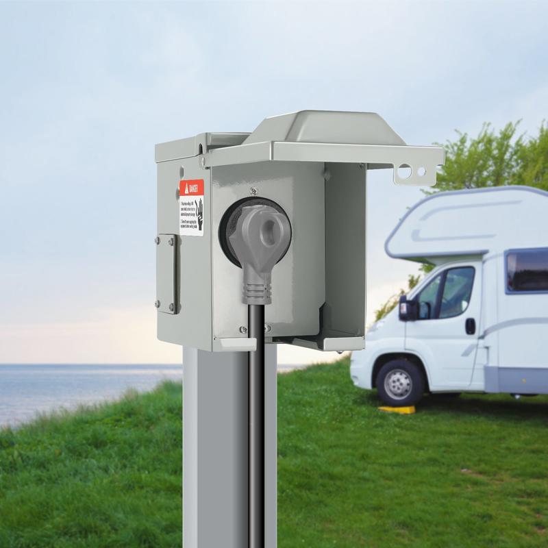 30 Amp RV Power Outlet Box, 12 - Outdoor Power Receptacle Box incelemesi ve fiyatı