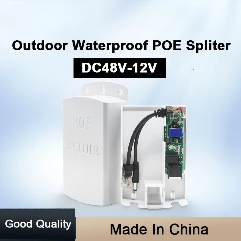 1PCS  POE Splitter 48V to 12V  - Outdoor Power Module incelemesi ve fiyatı