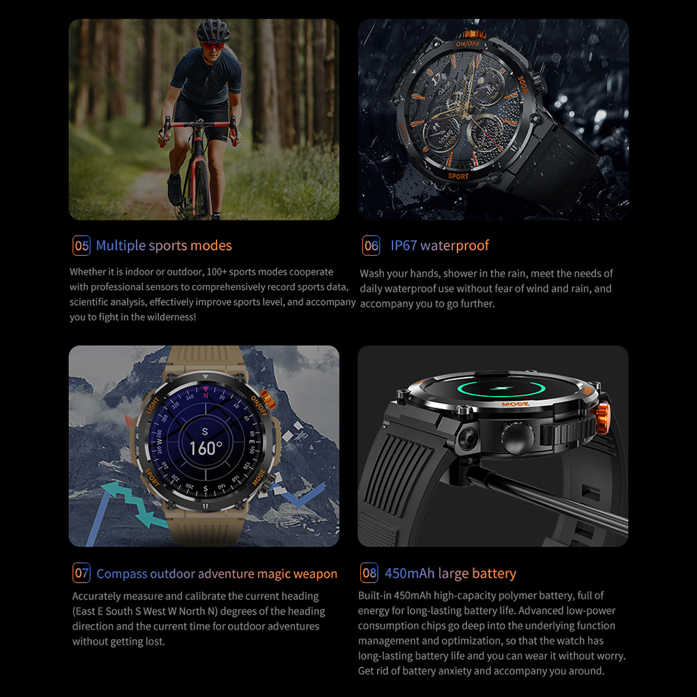 HT17 Smart Watch Men Women Dig - Outdoor Power Monitor incelemesi ve fiyatı