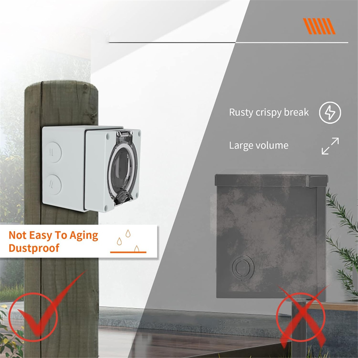 AT16 50Amp Power Outlet Box,12 - Outdoor Power Receptacle Box incelemesi ve fiyatı