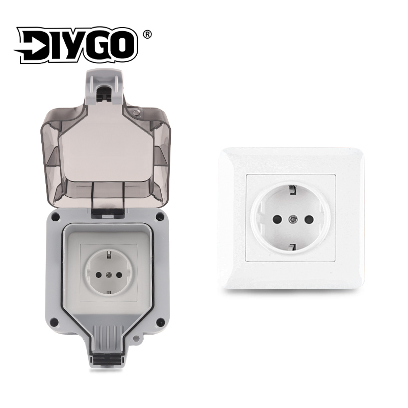 IP66 Outdoor Socket Wall Plug  - Outdoor Power Outlet Waterproof incelemesi ve fiyatı