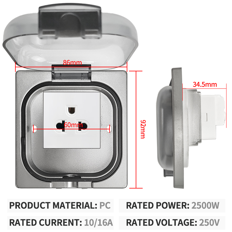 IP65 Waterproof Outdoor Socket - Outdoor Power Wash incelemesi ve fiyatı