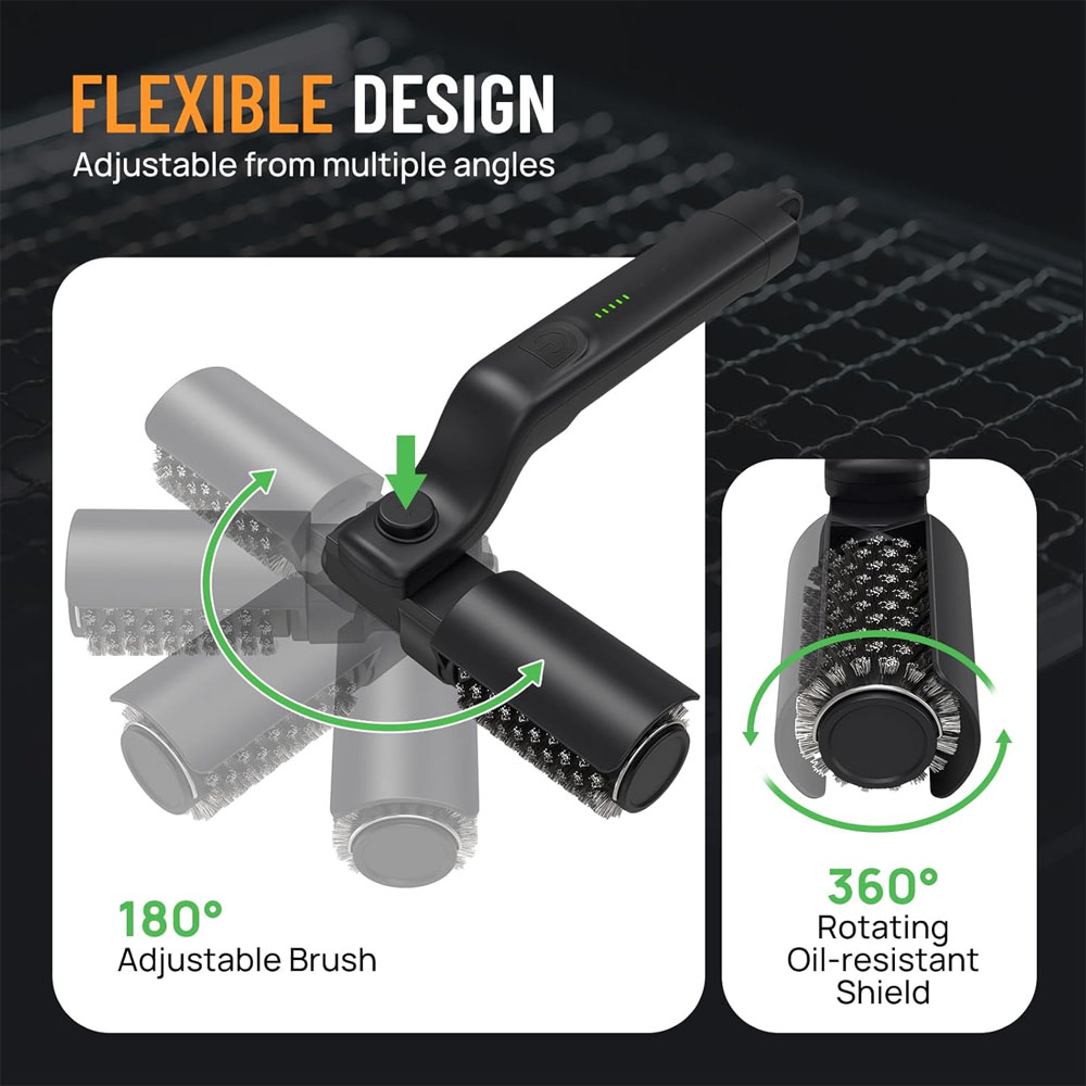 Electric Grill Brush Rechargea - Outdoor Power Brush incelemesi ve fiyatı