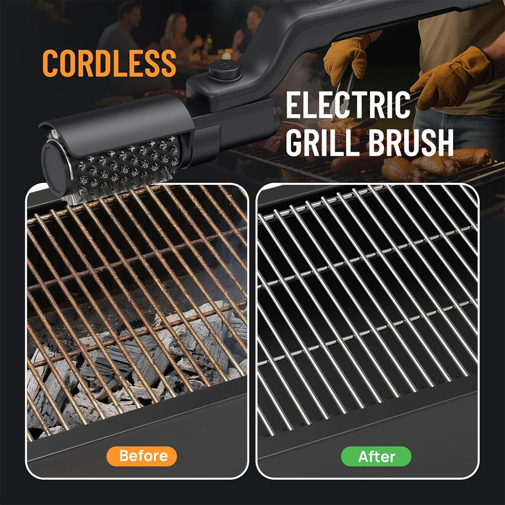 Electric Grill Brush Rechargea - Outdoor Power Brush incelemesi ve fiyatı