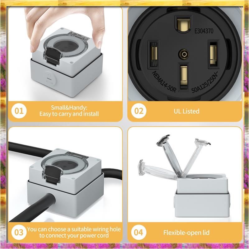 AA46 HOT-50Amp Outdoor Power O - Outdoor Power Receptacle Box incelemesi ve fiyatı