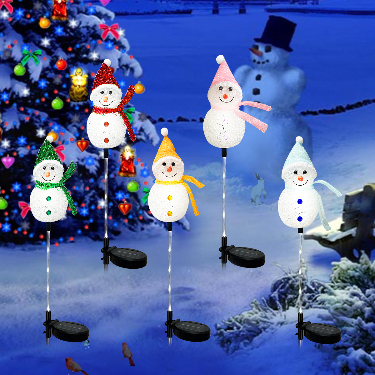1PC Solar Powered Christmas Sn - Outdoor Power For Xmas Lights incelemesi ve fiyatı