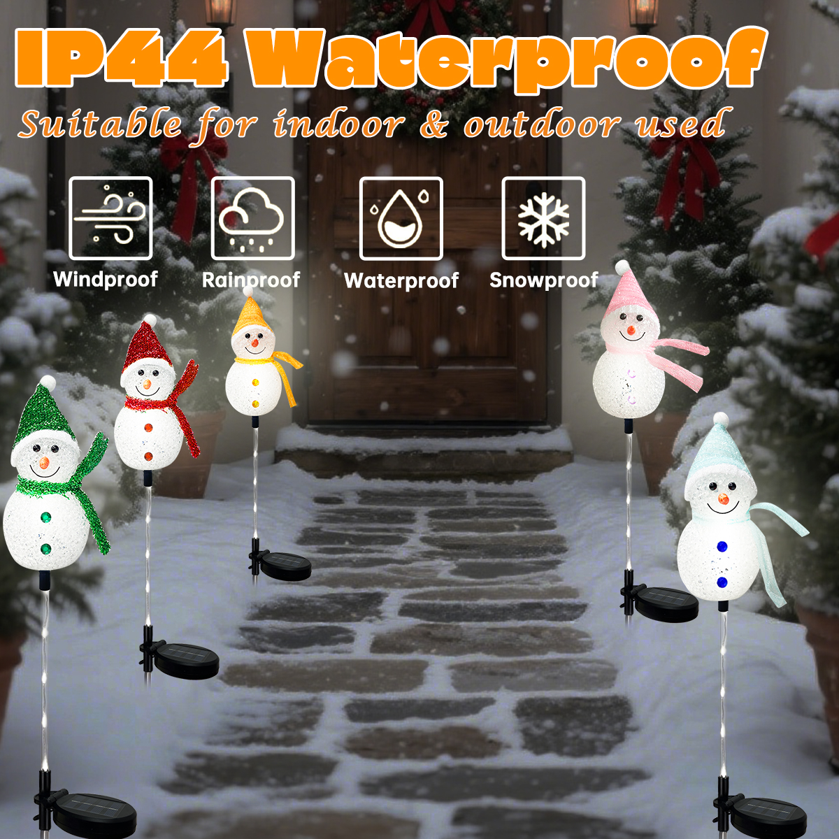 1PC Solar Powered Christmas Sn - Outdoor Power For Xmas Lights incelemesi ve fiyatı