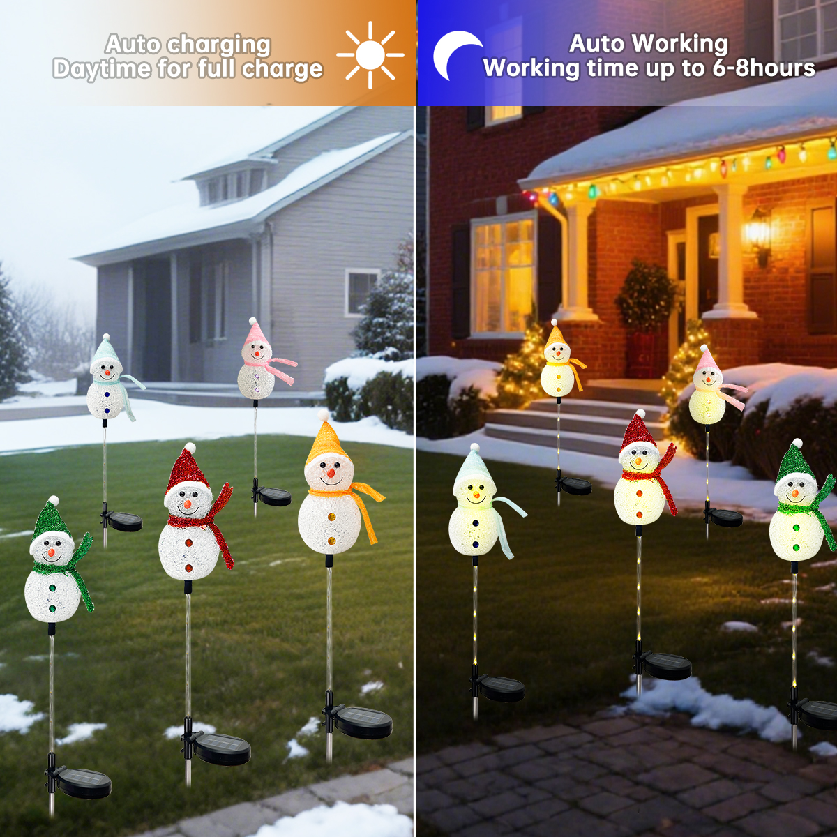1PC Solar Powered Christmas Sn - Outdoor Power For Xmas Lights incelemesi ve fiyatı